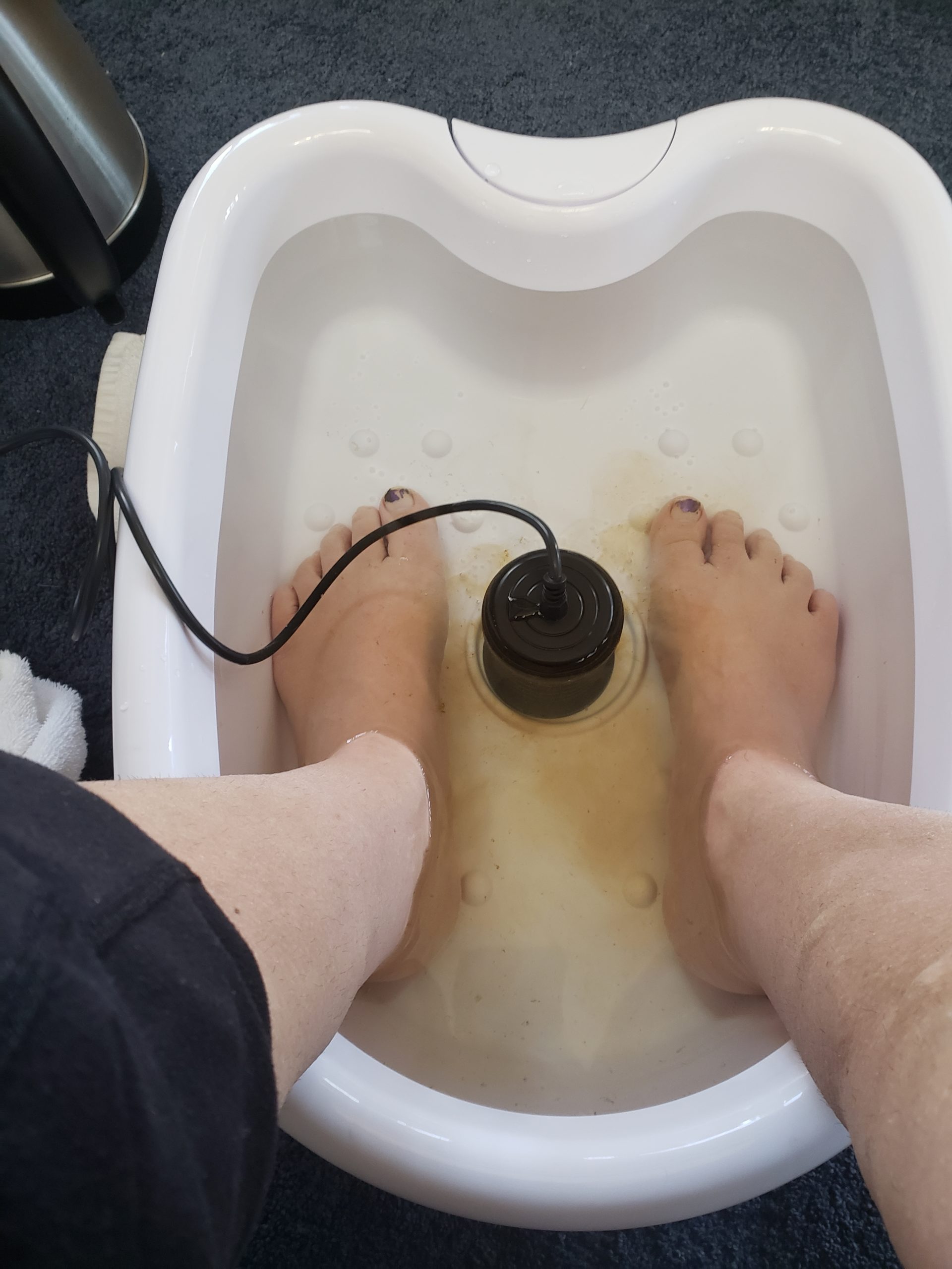 starting footbath